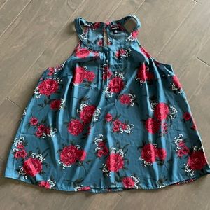 Torrid High Neck Floral Tank